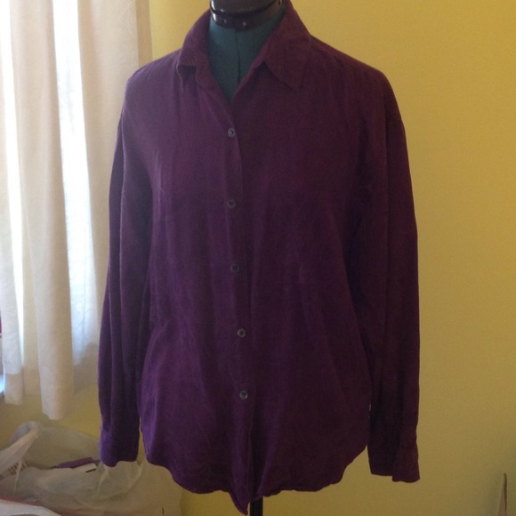 Lovely Purple Silk Shirt