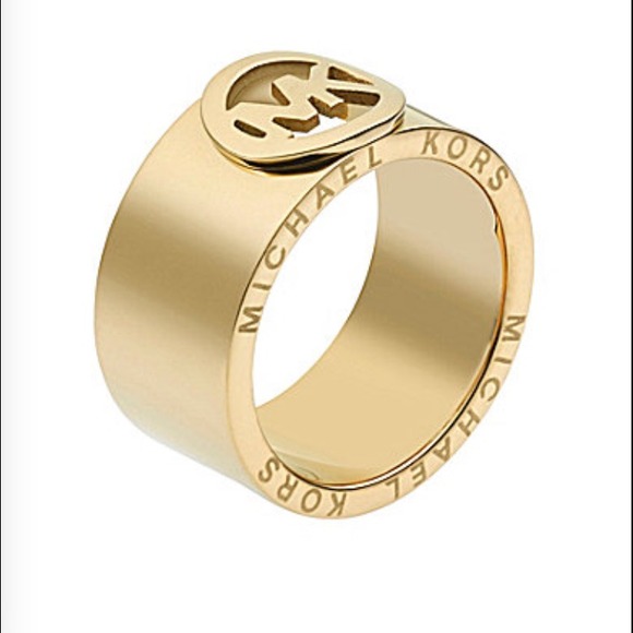 Michael Kors Jewelry - Michael kors gold logo band ring