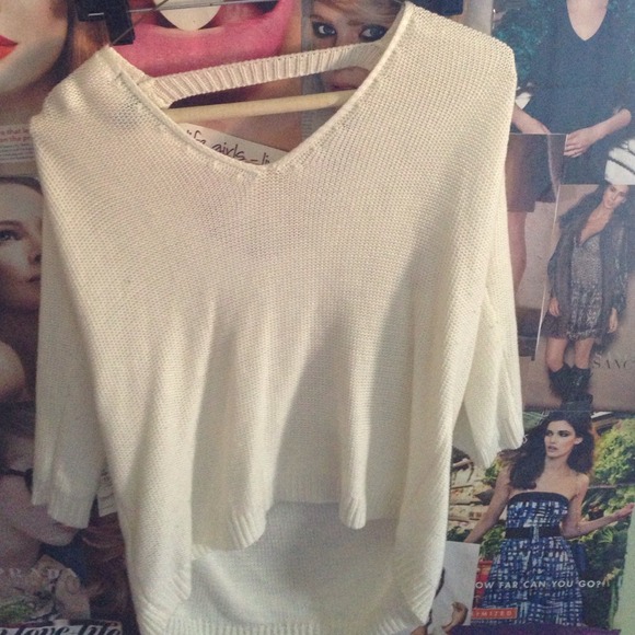 Open back sweater