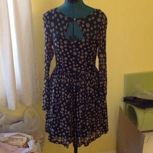 Black Polka Dot Sheer Dress