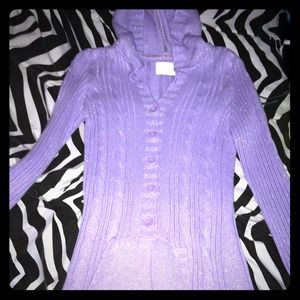 Justice purple sparkle sweater