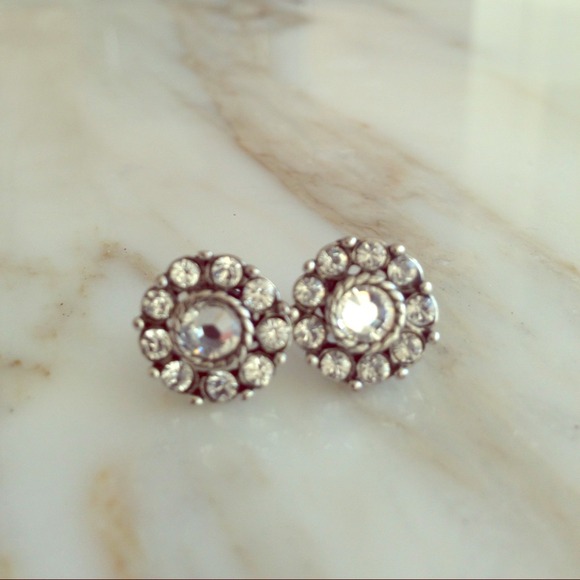 Rhinestone stud earrings from piperlime