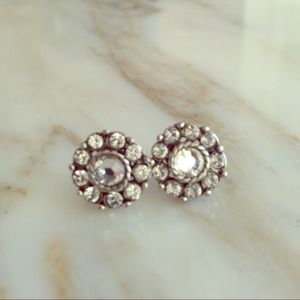 Rhinestone stud earrings from piperlime