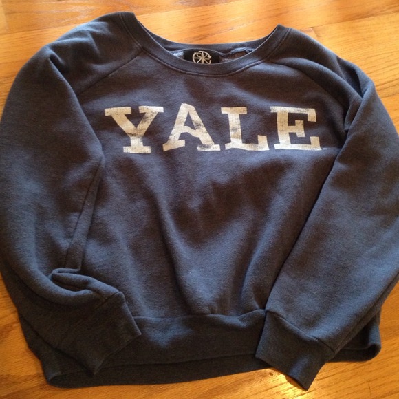Yale no hooded retro sweatshirt