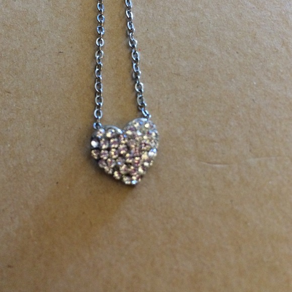 ❌❌SOLD❌❌Cookie Lee bling heart necklace! - Picture 2 of 2