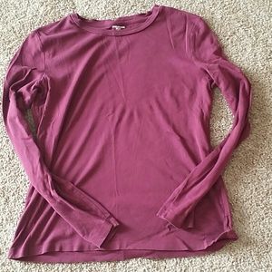 Burgundy Long sleeve shirt