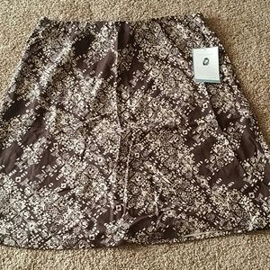 Brown & tan skirt