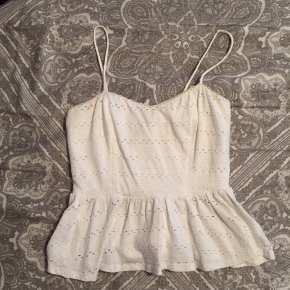 Tops - Lace peplum top size small