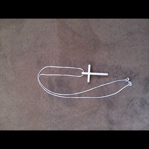 925 cross necklace with pretty gift box.