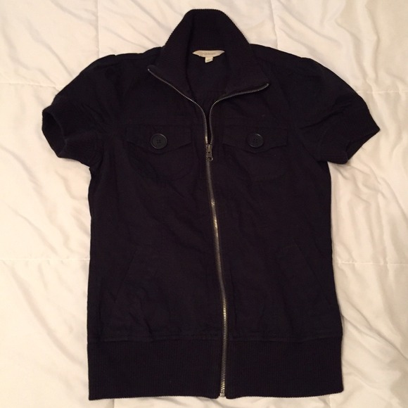 Black Short Sleeved Lightweight Jacket