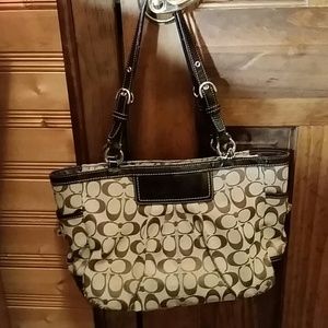 Coach handbag & wristlet.