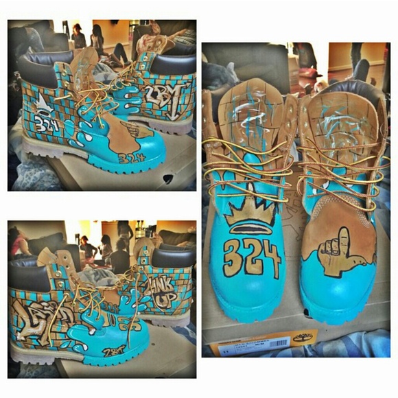 Custom timberland boots