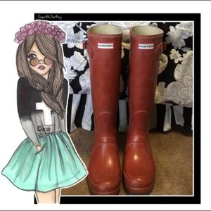 Brick Red Hunter Boots