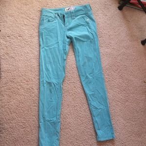 Blue corduroy pants