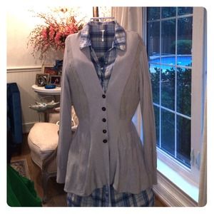 Free People Gray Cardigan