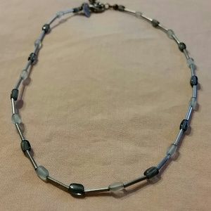 Express glass bead choker necklace