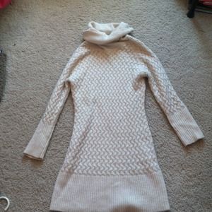 Cream turtle neck sweater vest