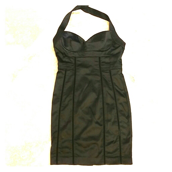 Bebe Black Dress!  Sexy See Through Details! Sz M