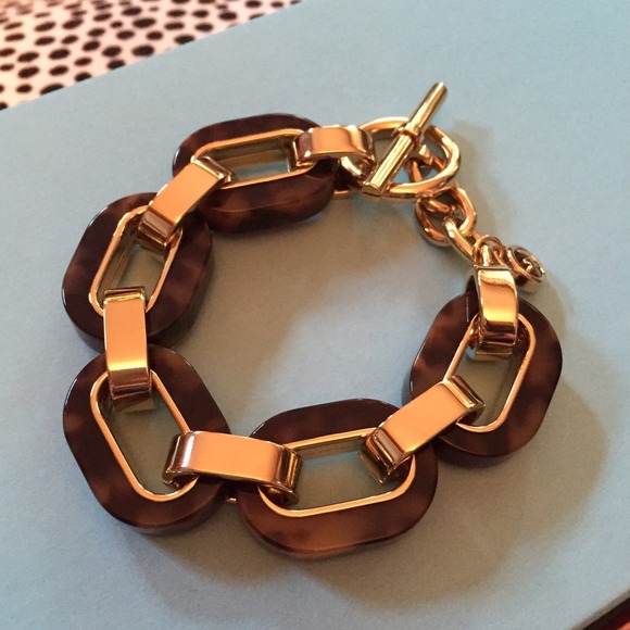 Michael Kors Jewelry - Michael Kors Gold and Tortoise Toggle Bracelet