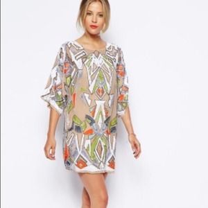 Asos Premium Geo-Tribal Sequin Tunic