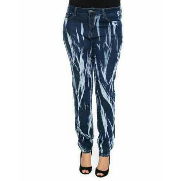 Bleached Plus Size Jeans