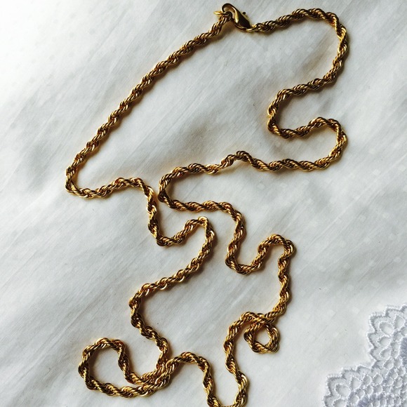 Stylish golden chain necklace. NWOT - Picture 1 of 2