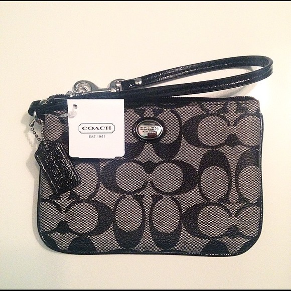 Coach Bags - Coach Black Logo Wristlet Coach Bags - Coach Black Logo Wristlet