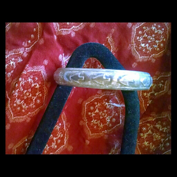 Vintage Silver kada bangle bracelet