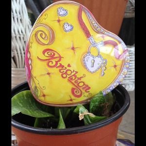 Brighton heart metal jewelry gift box❤️