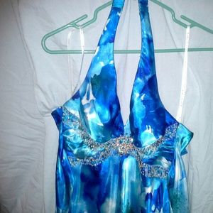 Masquerade Blue Prom Dress