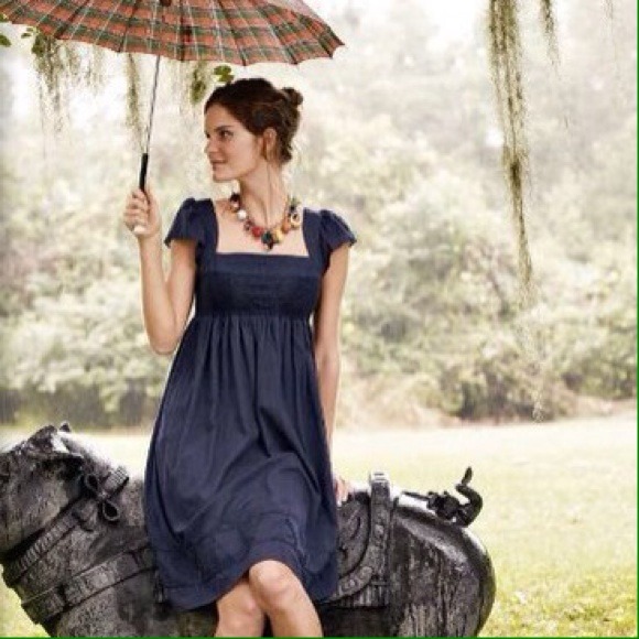 Anthropologie Dresses & Skirts - Maeve Supreme Grace Dress - Navy