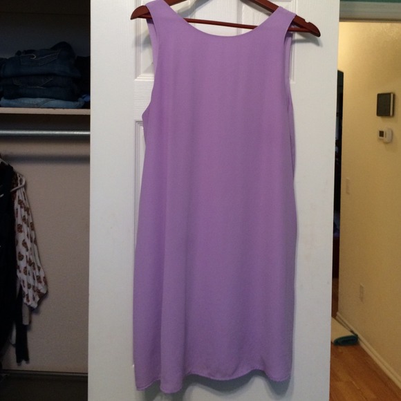 Lilac Easter dress bow back