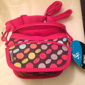 Red and Polka Dot Camera Bag