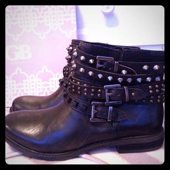 gianni bini studded booties