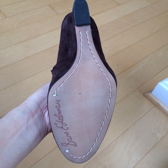 New Sam Edelman Wilma brown suede booties, 7.5 - Picture 4 of 4