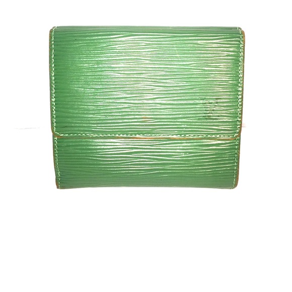 Authentic Vintage Green Epi Louis Vuitton Wallet