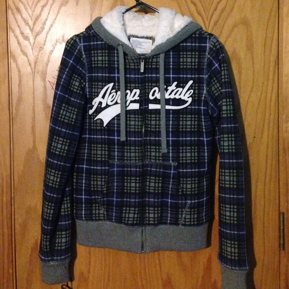 Purple & Gray lined Aeropostale Hoodie