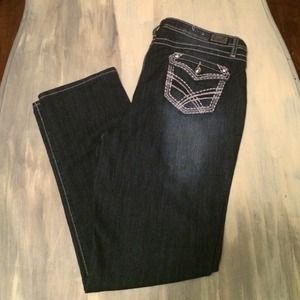 Barely worn women's  EARL JEANS size 16 rhinestone