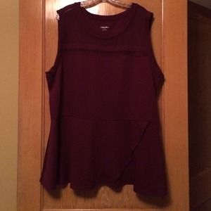 Cute plus size peplum top