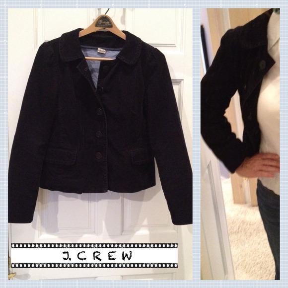 J. Crew Jackets & Blazers - 🌺J.CREW Dark Blue Corduroy Swing Jacket