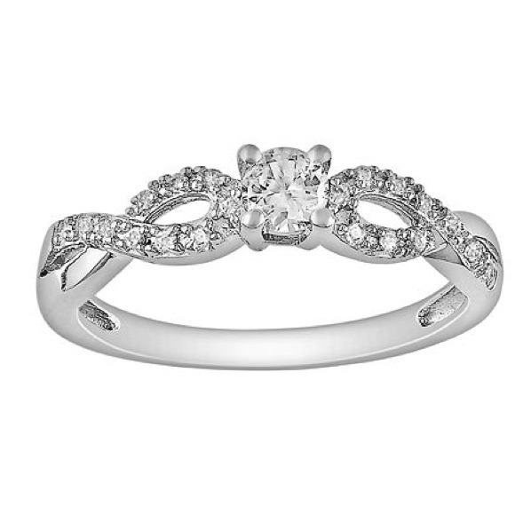 Jewelry - Reserved Sterling Silver Sapphire & Diamond Ring