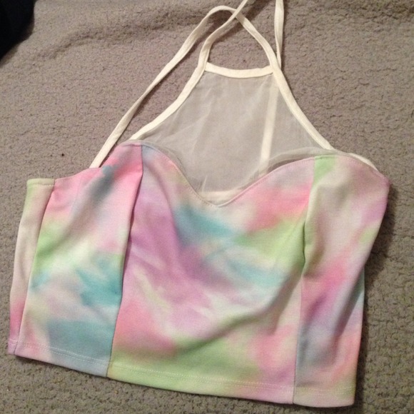 colorful crop top