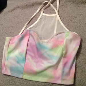 colorful crop top