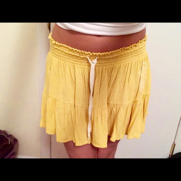 PINK Victoria's Secret yellow skirt
