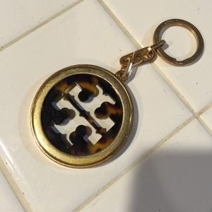 Tory Burch tortoise shell keychain