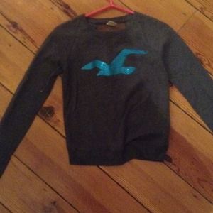 Grey holister sweater