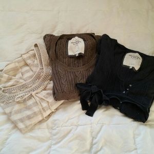 Abercrombie sweater bundle