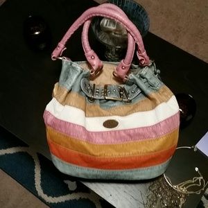 Multi color hobo purse