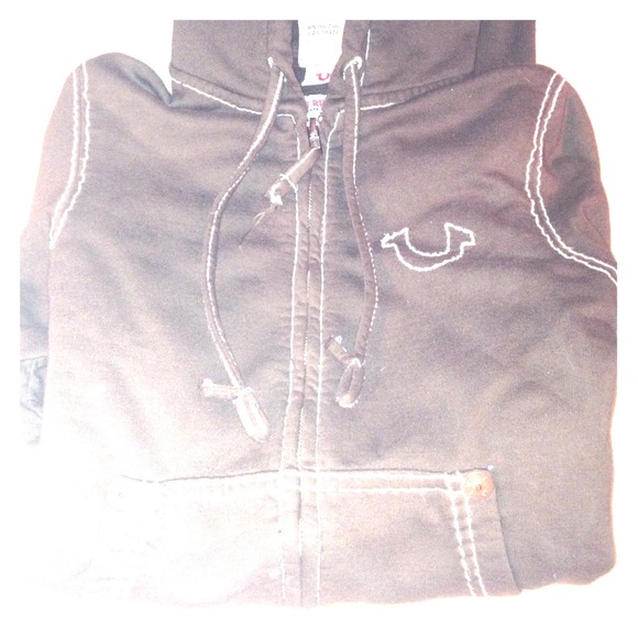 True religion zip up sweatshirt