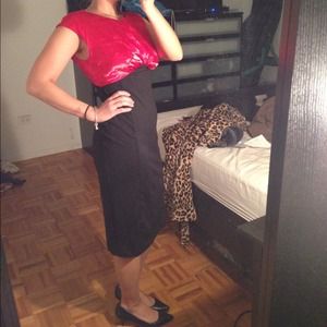 Silk top stretch dress - Tiana B.